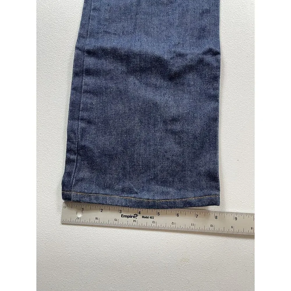 Vintage American Denim Jeans Men’s 26x30‎ Blue Dark Wash Cowboy Western USA 80s